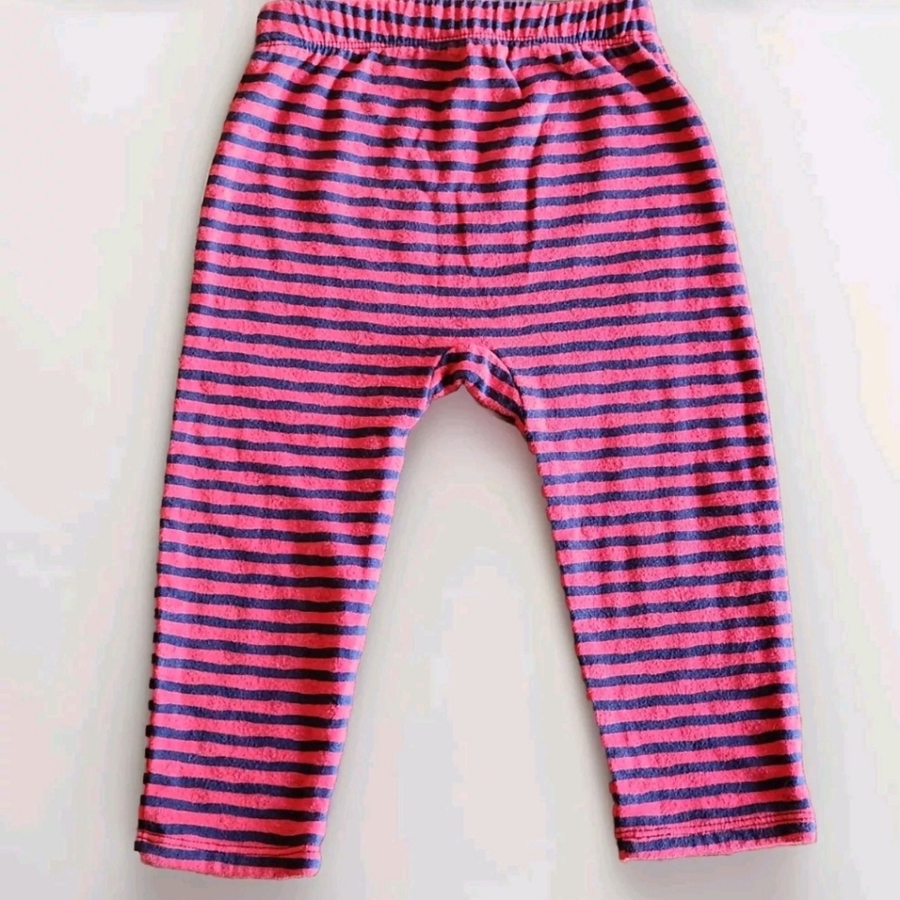 Primary Striped Reversible Pants Size 12-18 Months Colors Blue and Red - Picture 4 of 6